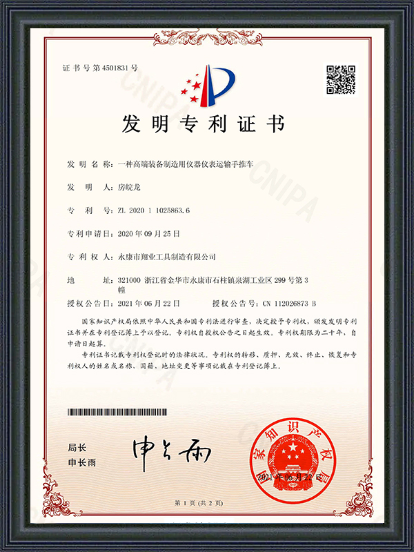 Patent for Invention Patent for Invention